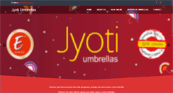 Desktop Screenshot of jyotiumbrellas.com