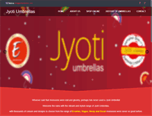 Tablet Screenshot of jyotiumbrellas.com